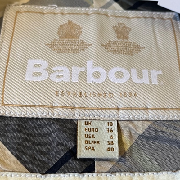 Barbour Denim lemon Cotton  Jacket with two-point fastening - Picture 9 of 14